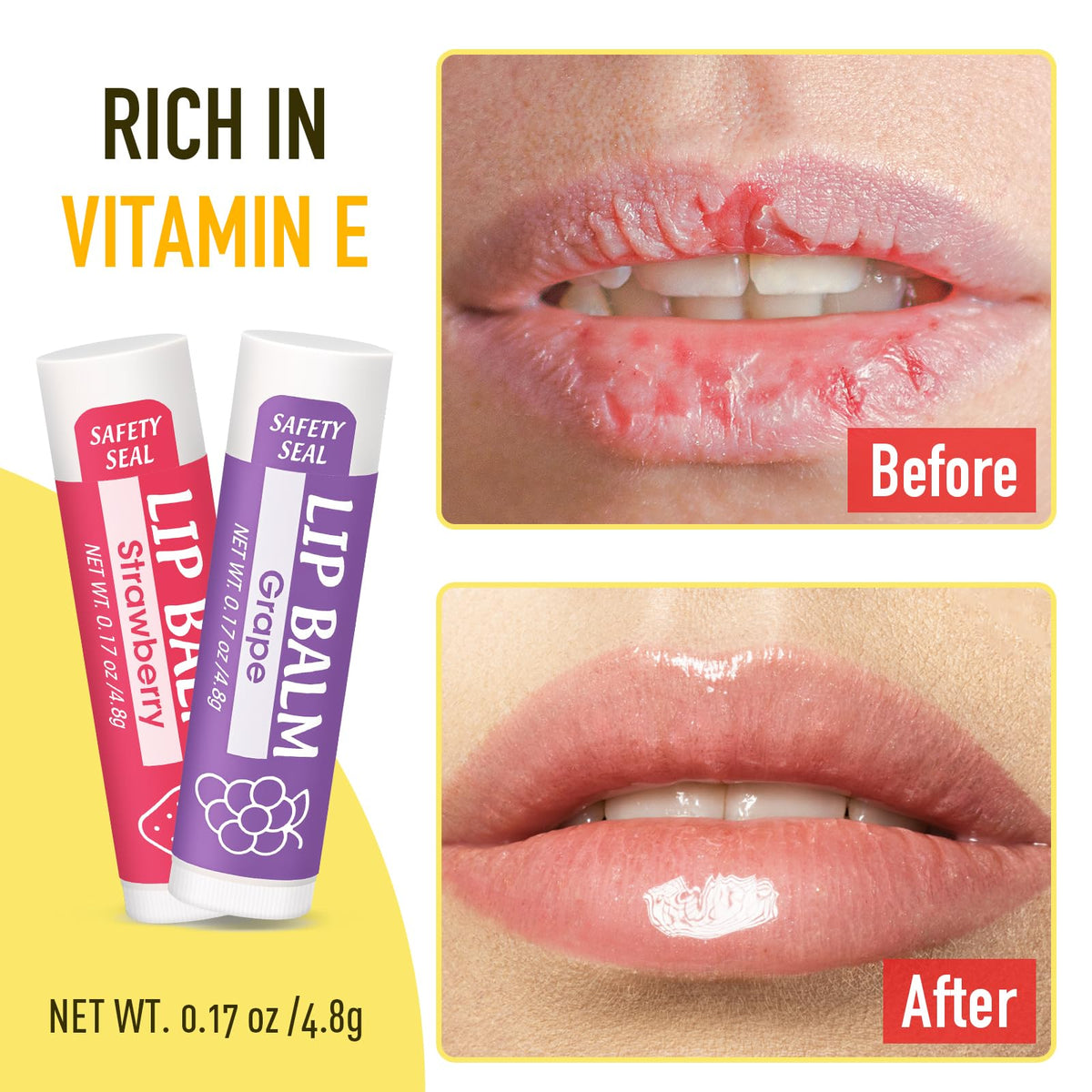 YesBes Lip Balm Mint flavour tube