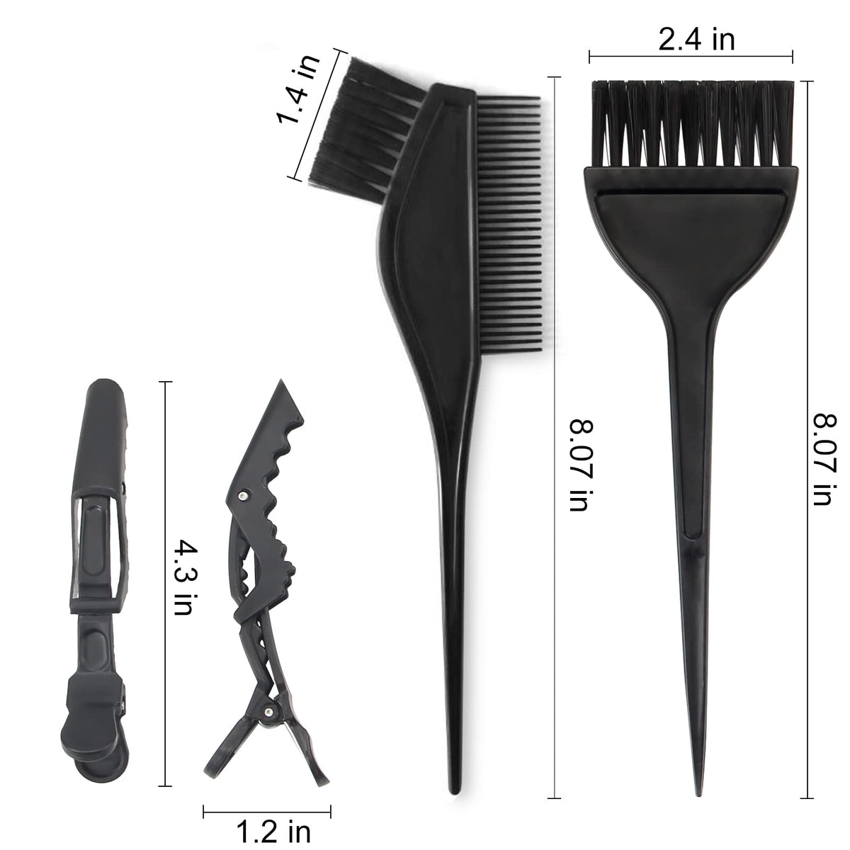 Yexixsr hair dyeing kit components laid out