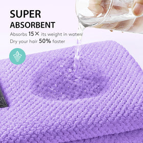 YFONG hair towel wrap demonstrating its large size