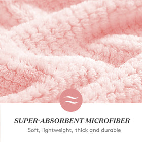 YFONG Large Microfiber Hair Towel Wrap in a bathroom setting
