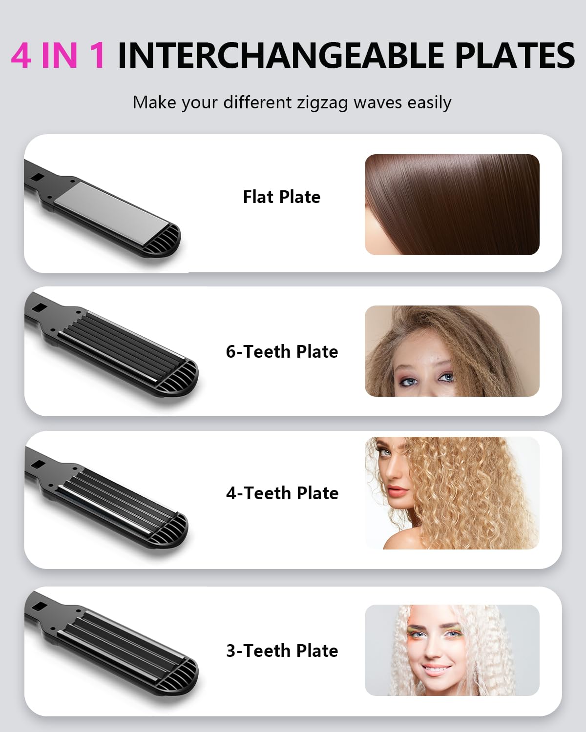 YGOVVK Hair Crimper Waver with 2-metre swivel cord