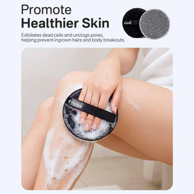 Yiclick Exfoliating Body Scrubber in a shower setting