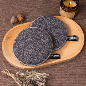 Yiclick Exfoliating Body Scrubber showing ergonomic handle