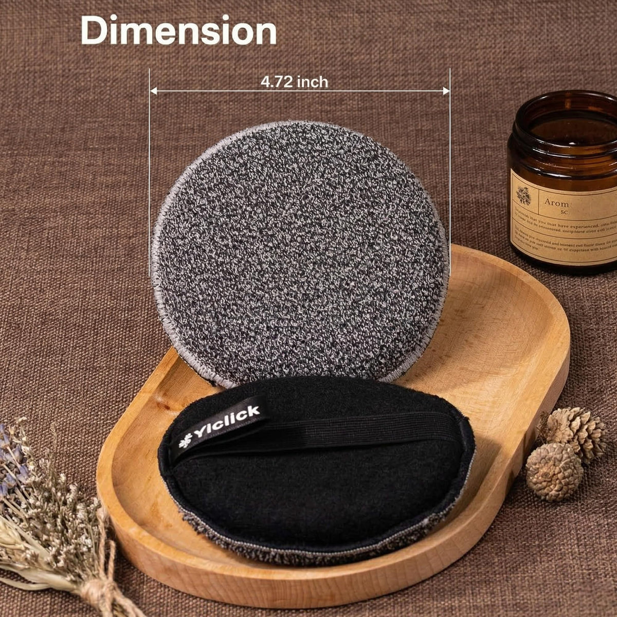 Yiclick Exfoliating Body Scrubber textured side close-up
