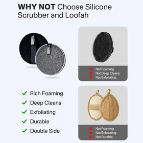 Yiclick Exfoliating Body Scrubber with soap lather