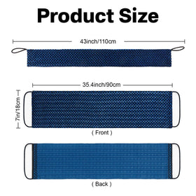 Yiclick Exfoliating Washcloth Towel folded with drawstrings visible