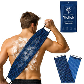 Yiclick Exfoliating Washcloth Towel front view showing dual textures