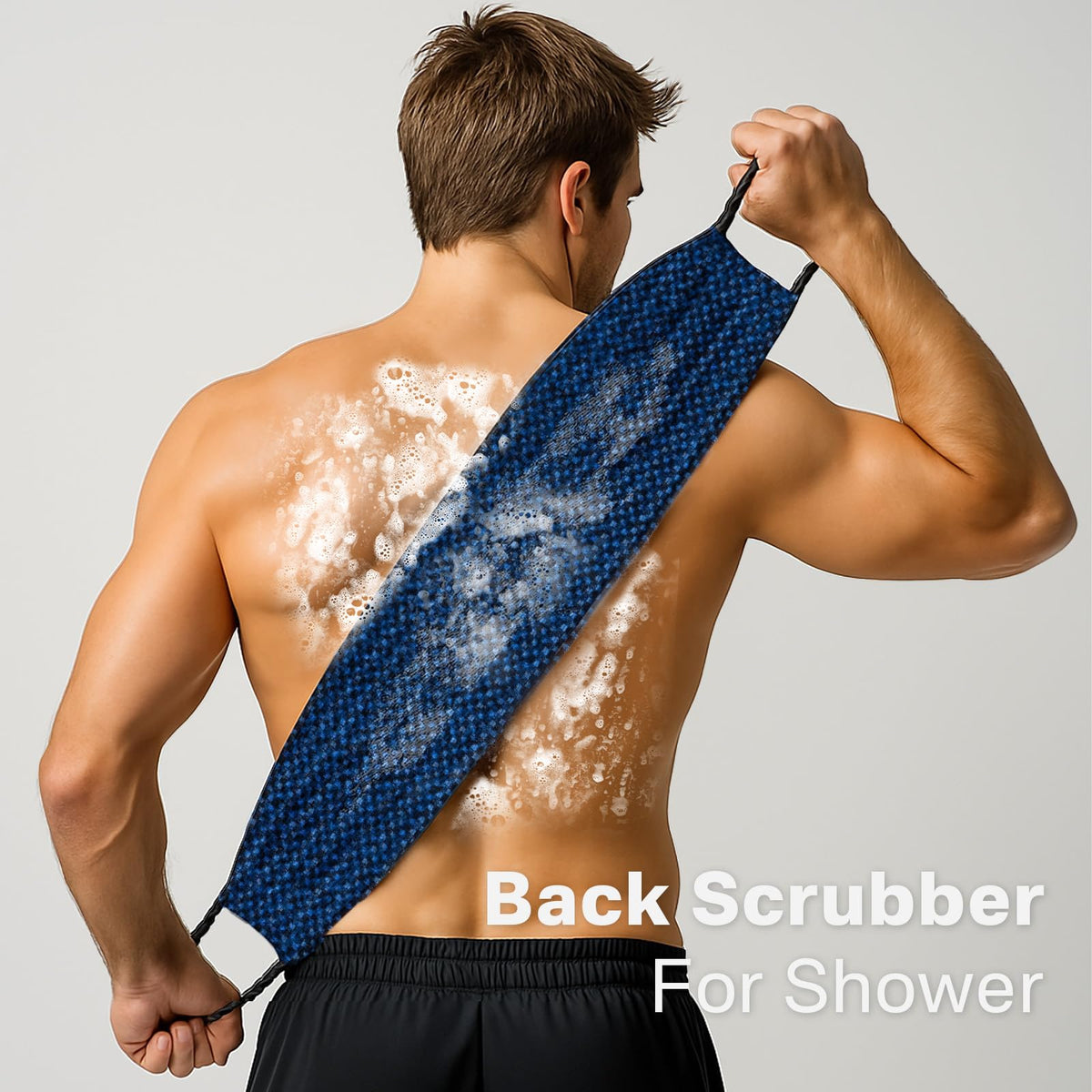 Yiclick Exfoliating Washcloth Towel showing rough Polyester surface