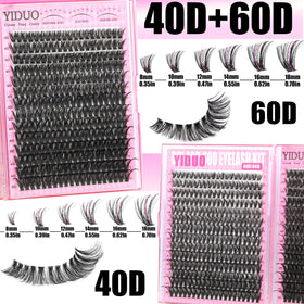 YIDUO 8 Styles Cluster Lash Kit packaging
