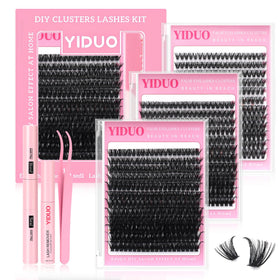 YIDUO Eyelash Extensions Kit 720Pcs with packaging