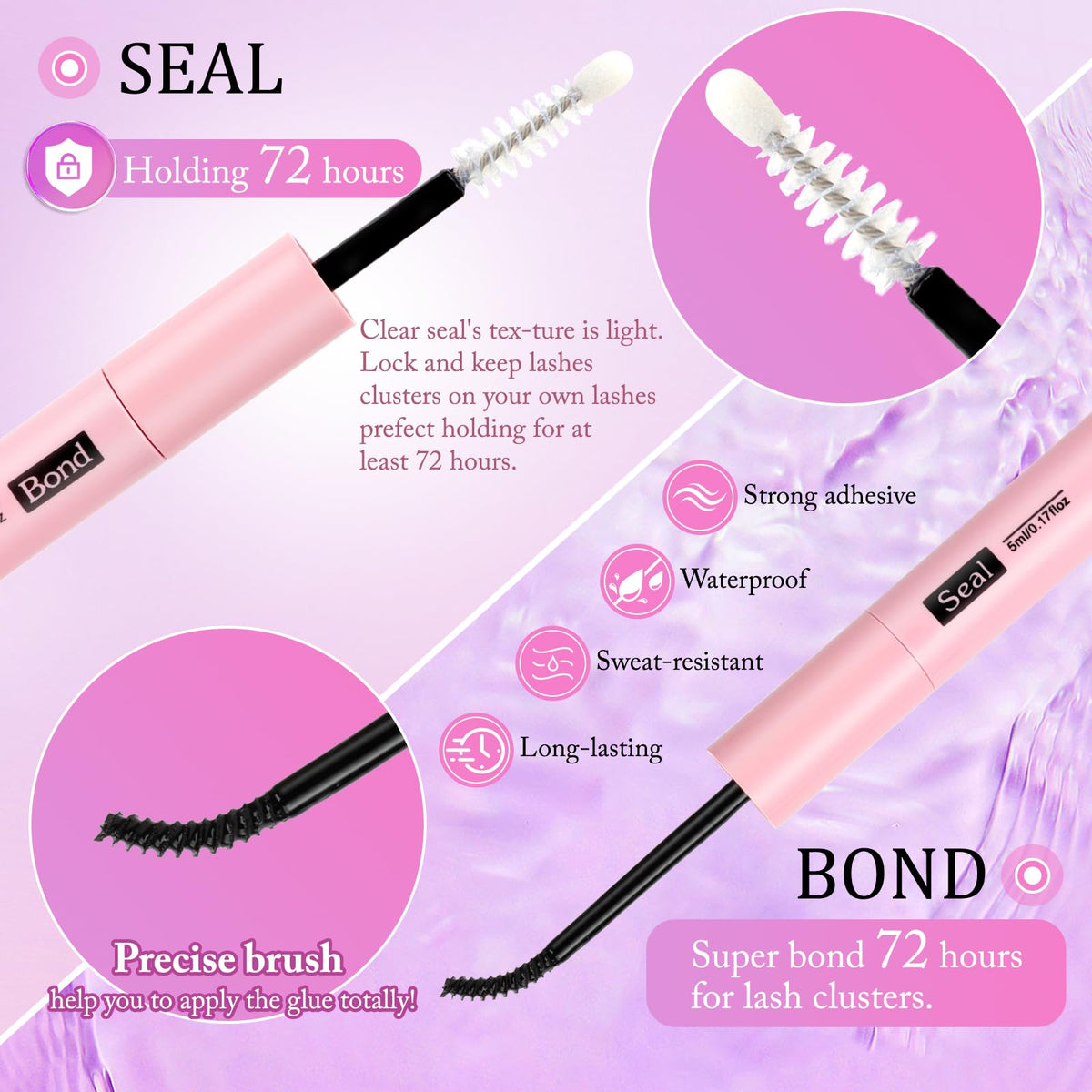 YIDUO Eyelash Tweezers included in kit