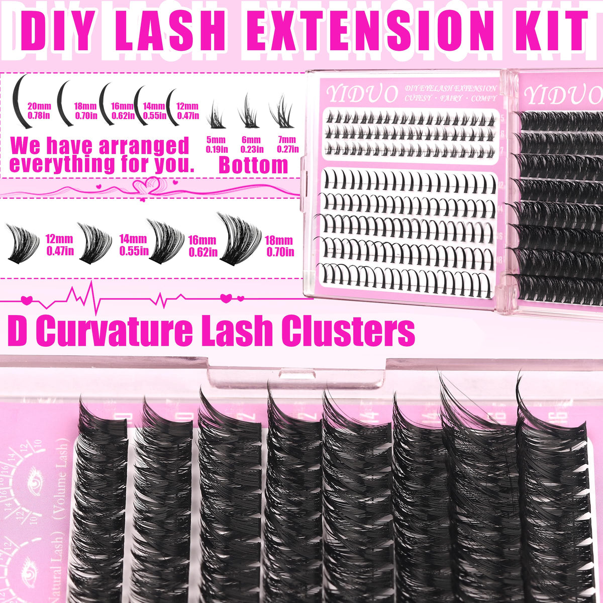 YIDUO Lash Bond and Seal included in the kit