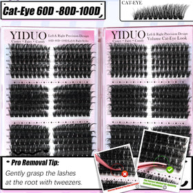 YIDUO lash clusters kit contents including bond and seal