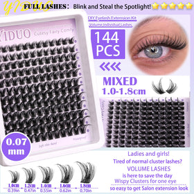 YIDUO Lash Clusters Kit individual lashes in Fairy style
