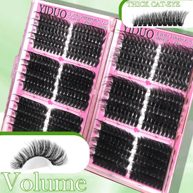 YIDUO Lash Clusters Kit packaging showing all included items