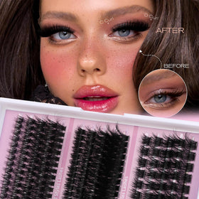 YIDUO lash clusters kit packaging with included accessories