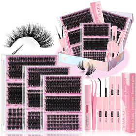 YIDUO Lash Clusters Kit with 770 pcs and Bond & Seal
