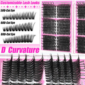 YIDUO Lash Clusters Kit with bond and seal