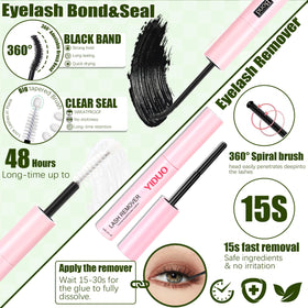 YIDUO Lash Clusters Kit with hairband and wristbands