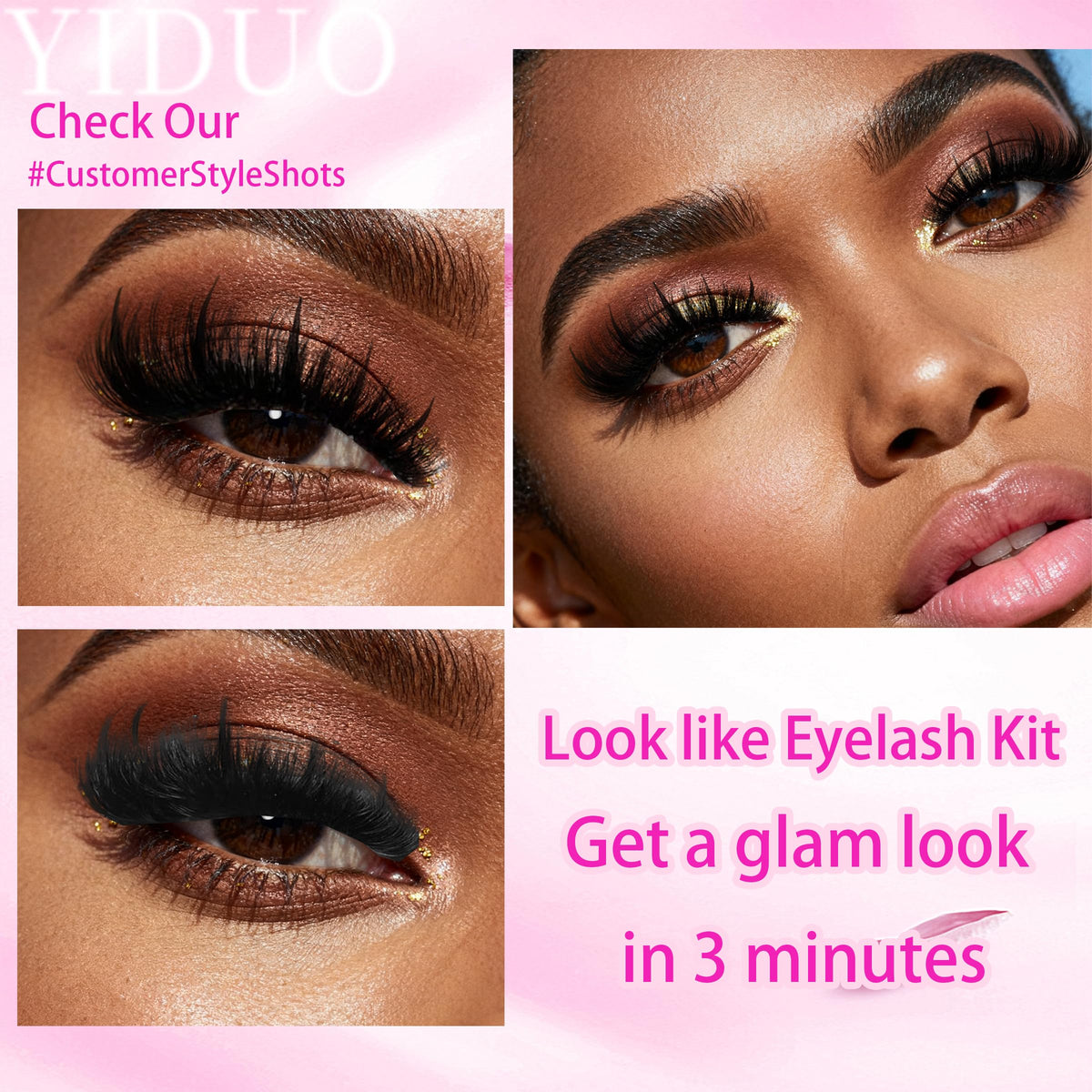 YIDUO Lashes Bond & Seal bottles included in kit
