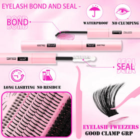 YIDUO Lashes Clusters Kit packaging and contents