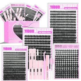 YIDUO Manga Lash Clusters Kit front view with packaging