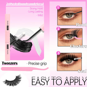YIDUO Manga lash clusters with individual spikes