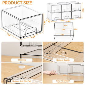 Yieach stackable drawers in a bathroom setting