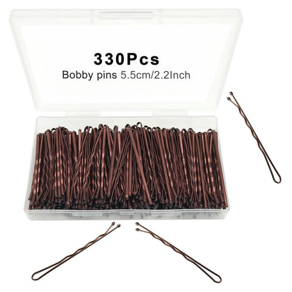 YINGFENG Bobby Pins 330 count in cute storage box
