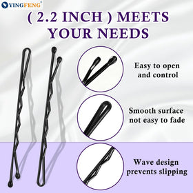 YINGFENG bobby pins arranged neatly in storage box