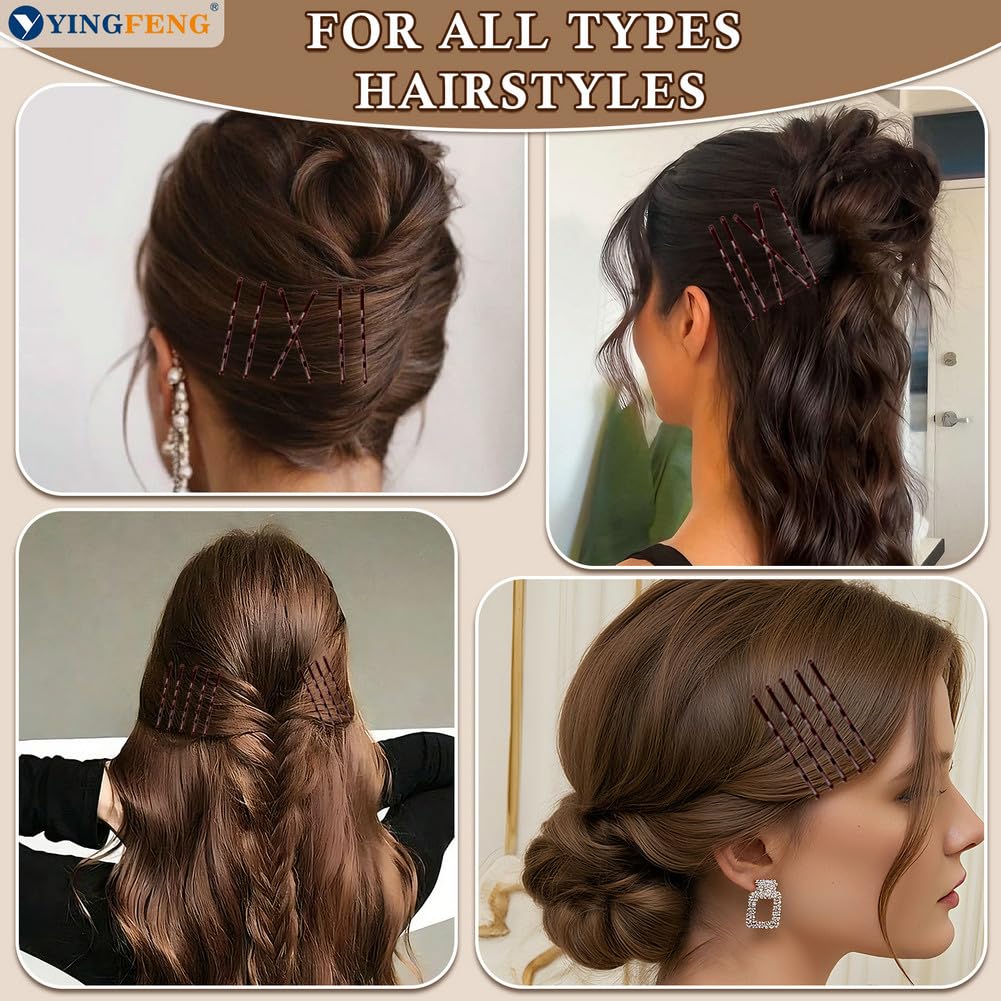 YINGFENG Bobby Pins showing non-slip design