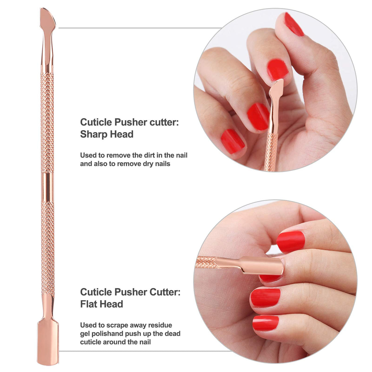 YINYIN cuticle cutter with unique triangle head