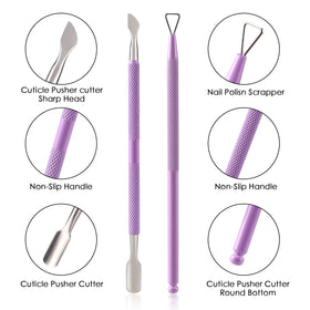 YINYIN cuticle pusher with ergonomic handle