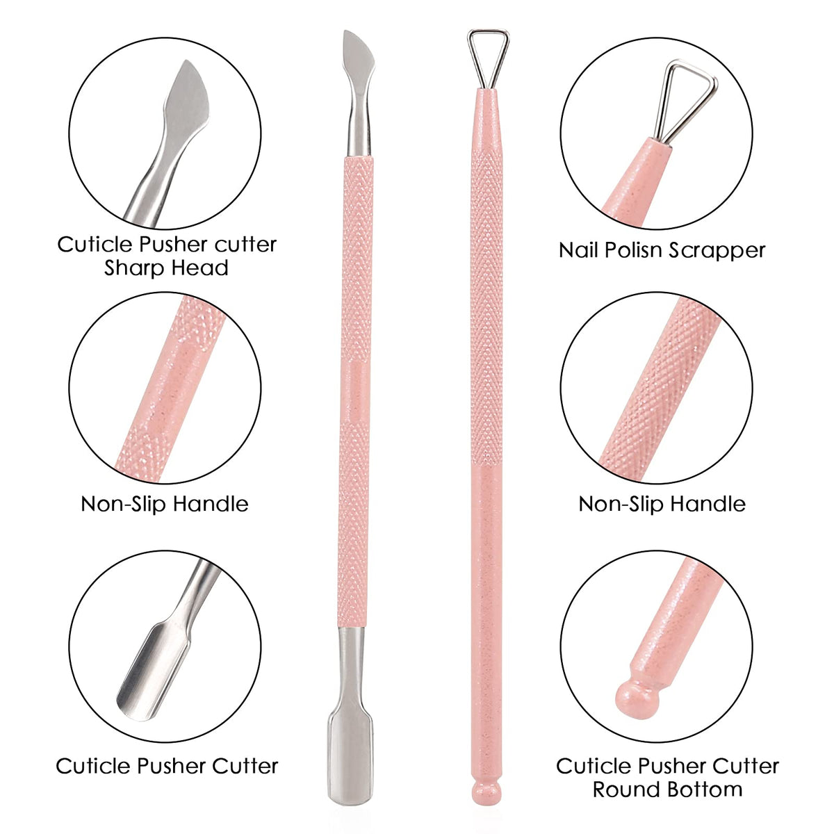 YINYIN cuticle trimmer set displayed in a cute storage box