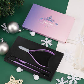 YINYIN purple cuticle tools on a white background