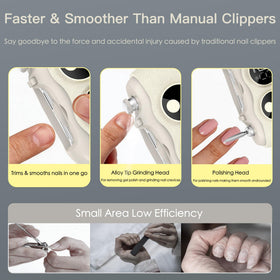 Yionkin Electric Nail Clipper built-in magnifier close-up