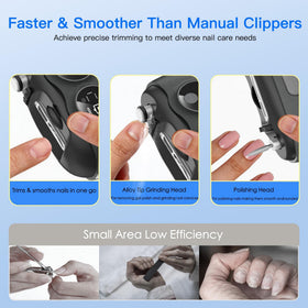 Yionkin Electric Nail Clipper built-in magnifier close-up
