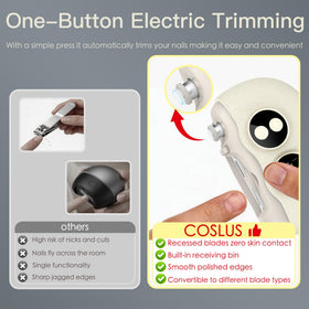 Yionkin Electric Nail Clipper interchangeable heads for trimming