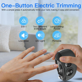 Yionkin Electric Nail Clipper interchangeable heads for trimming