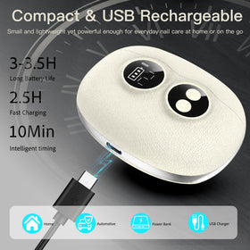 Yionkin Electric Nail Clipper lifestyle scene with user