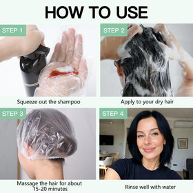 Yioscci Light Brown Hair Dye Shampoo packaging details
