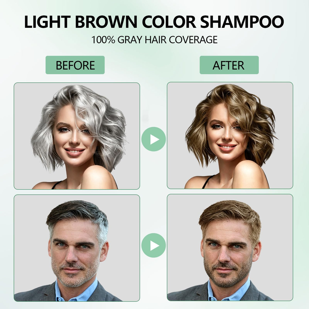 Yioscci Light Brown Hair Dye Shampoo texture close-up