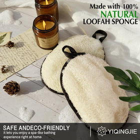 YIQINGJIE loofah scrubber used for back scrubbing