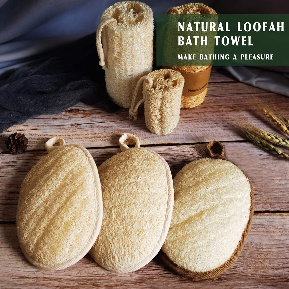 YIQINGJIE loofah sponge hanging for quick drying