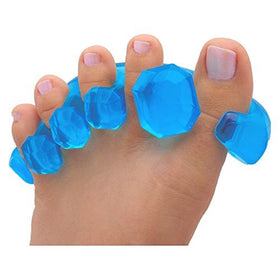 Yoga Toes Gems Gel Toe Stretcher in Sapphire Blue front view
