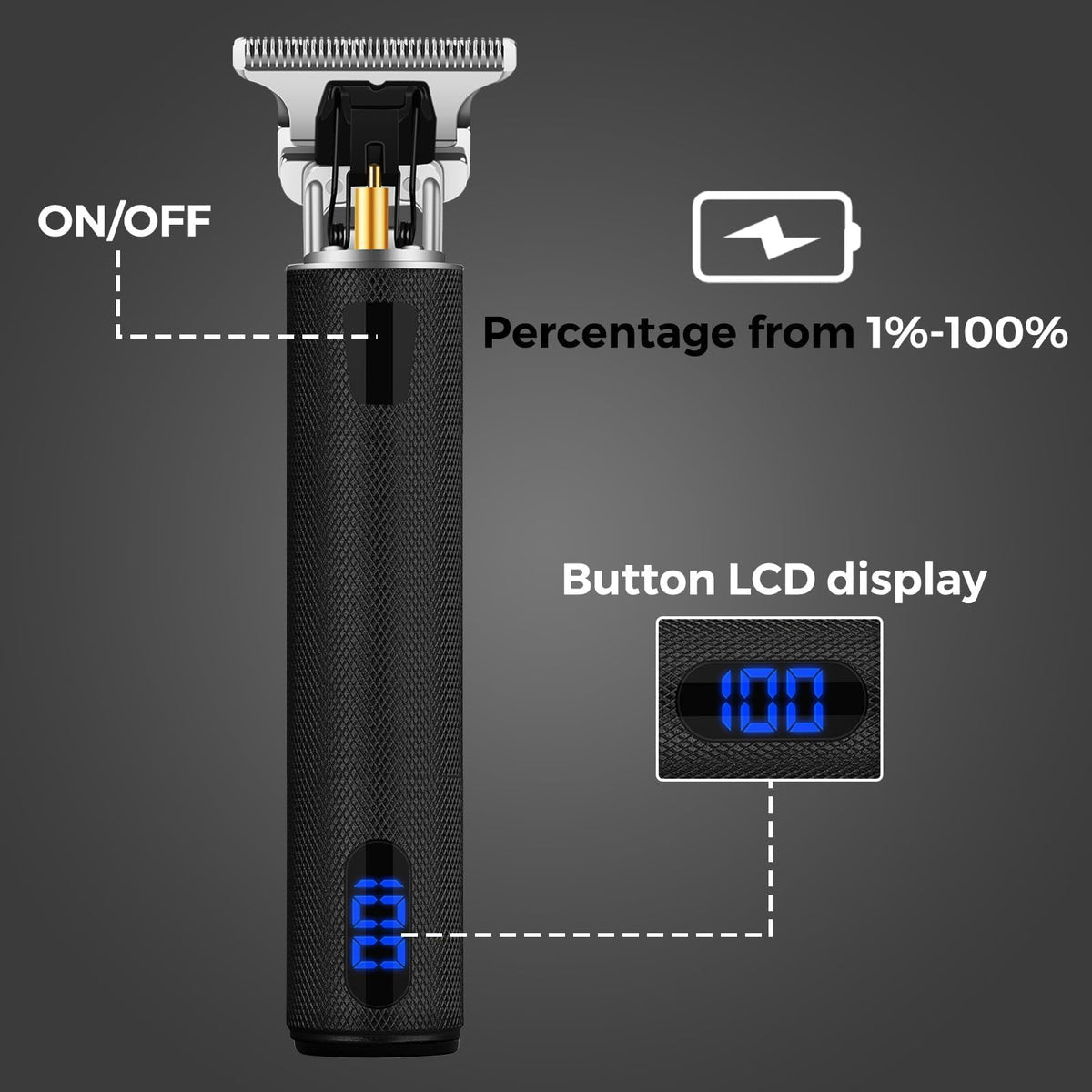 YOGINGO Hair Trimmer ergonomic design close-up