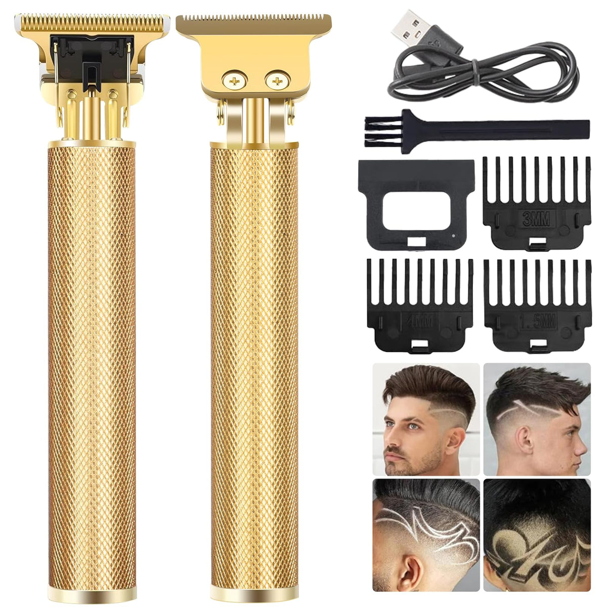YOGINGO Professional Beard Trimmer front view with T-Blade