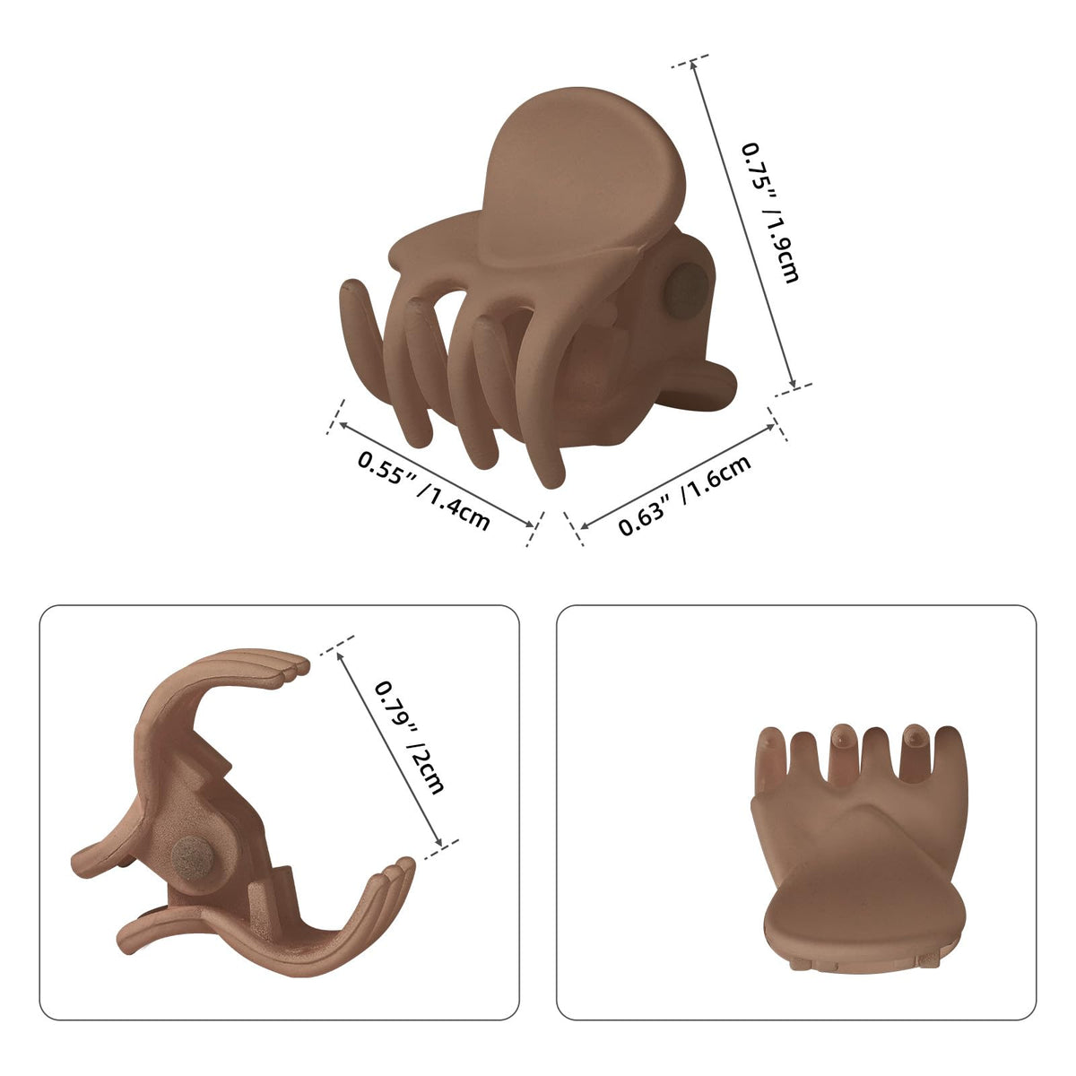 YOHAMA hair claw clips in protective packaging