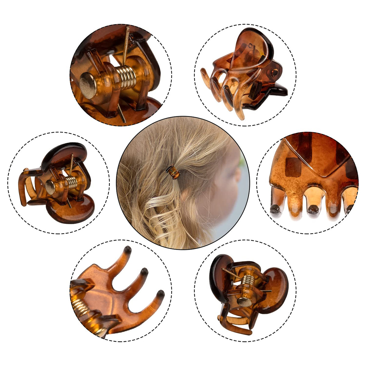 YOHAMA hair claw clips in thick protective packaging