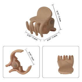 YOHAMA Khaki Hair Claw Clips in protective packaging